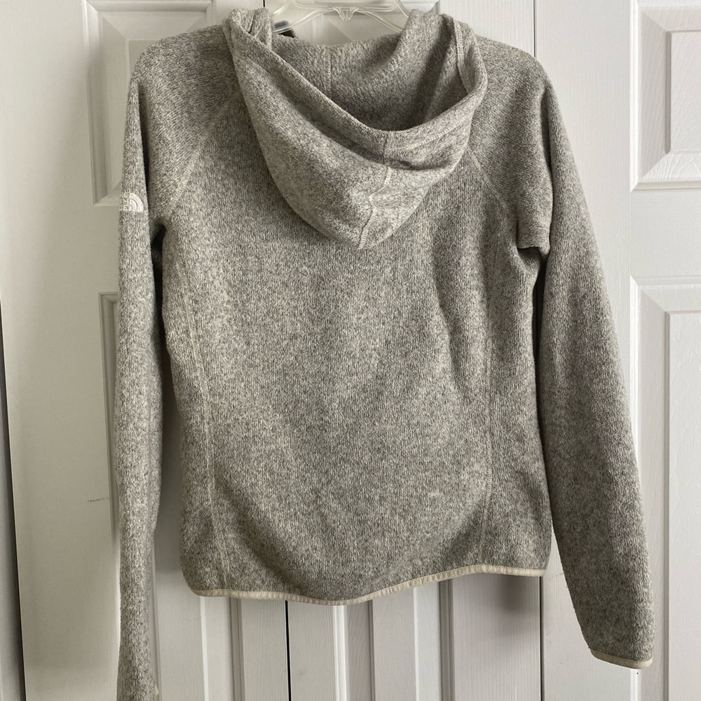 The North Face quarter-zip hoodie sweatshirt size small grey color - Picture 3 of 7